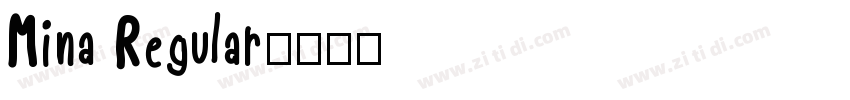 Mina Regular字体转换